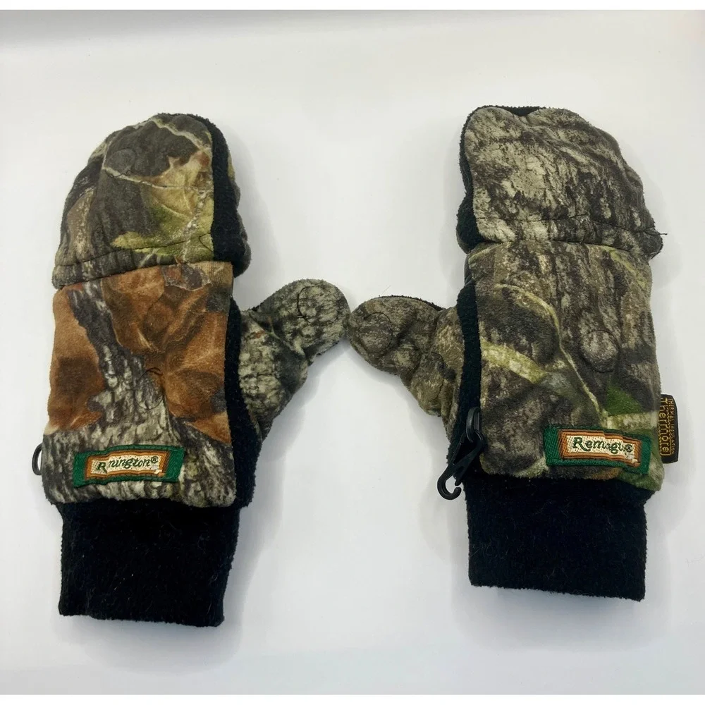 Remington Youth Mossy Oak Camo Glomitts Convertible Mittens Size 6/7 20552701Y